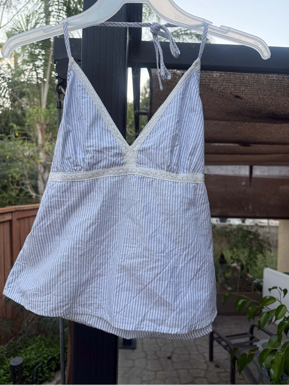 Brandy Melville EDITH STRIPED HALTER TANK